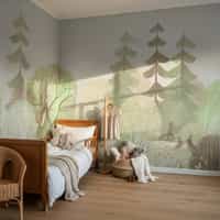 Woodland Animal Wallpaper for Nurseries 4