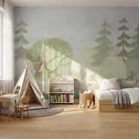 Woodland Animal Wallpaper for Nurseries 2