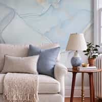 Blue Grey Marble Wallpaper Mural 5