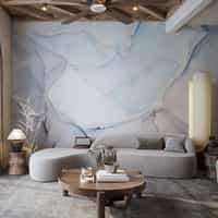 Blue Grey Marble Wallpaper Mural 3
