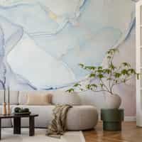 Blue Grey Marble Wallpaper Mural 6