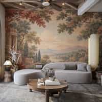 Classical Landscape Wallpaper Mural with Roman Arches 5