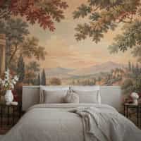 Classical Landscape Wallpaper Mural with Roman Arches 4