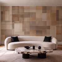 Geometric Beige Wallpaper Mural 4