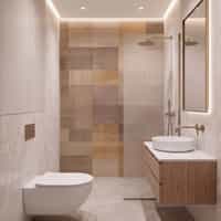 Geometric Beige Wallpaper Mural 6