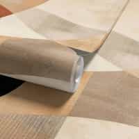 Terracotta Geometric Wallpaper Mural 8