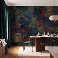Distressed Decorative Tile Wallpaper Mural 5
