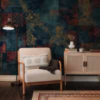 Distressed Decorative Tile Wallpaper Mural 6