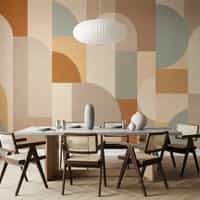 Abstract Geometric Arch Wallpaper Mural 3