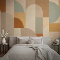 Abstract Geometric Arch Wallpaper Mural 6