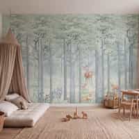 Woodland Animal Wallpaper Mural 1
