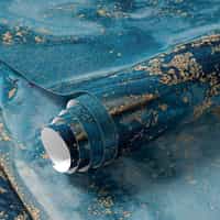 Blue and Gold Marble Wallpaper Mural 12