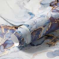 Blue and Gold Marble Wallpaper Mural 9