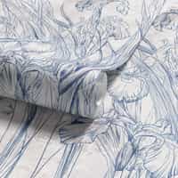 Iris Canvas Wallpaper Art Wall Mural 8