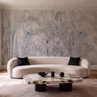 Iris Canvas Wallpaper Art Wall Mural 1