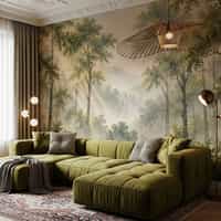 Watercolour Woodland Wallpaper Mural 5
