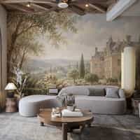 French Château Garden Wallpaper Mural 2
