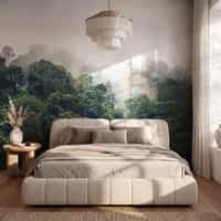 Misty Rainforest Photography Wallpaper Mural 4