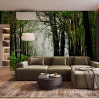 Misty Woodland Road Wallpaper Mural 6