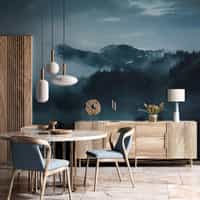 Misty Mountain Landscape Wallpaper Mural 3