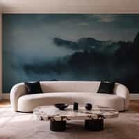 Misty Mountain Landscape Wallpaper Mural 1