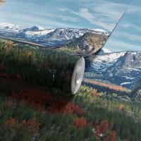 Snowy Mountain Valley Wallpaper Mural 7
