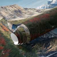 Snowy Mountain Valley Wallpaper Mural 8