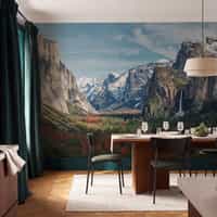 Snowy Mountain Valley Wallpaper Mural 6