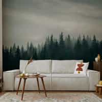 Misty Pine Forest Wallpaper 4