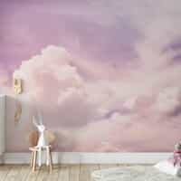 Pink Sky Cloud Wallpaper Mural 4