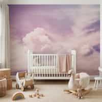 Pink Sky Cloud Wallpaper Mural 2