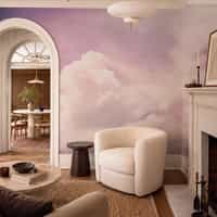 Pink Sky Cloud Wallpaper Mural 8