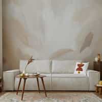 Beige Abstract Wallpaper Mural 2
