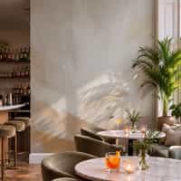 Beige Abstract Wallpaper Mural 3