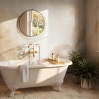 Beige Abstract Wallpaper Mural 6