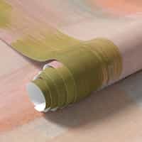 Abstract Pink and Green Wallpaper Mural 8