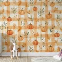 Watercolour Pumpkin Wallpaper Mural 5