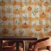 Watercolour Pumpkin Wallpaper Mural 7