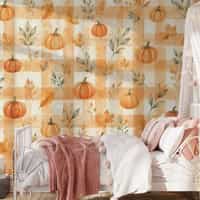 Watercolour Pumpkin Wallpaper Mural 6