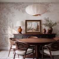 Nature Wallpaper Mural with Blush River Landscape 6