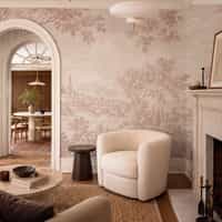 Nature Wallpaper Mural with Blush River Landscape 5