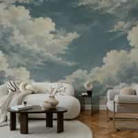 Blue Cloud Wallpaper Mural 1