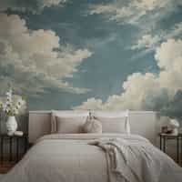 Blue Cloud Wallpaper Mural 2