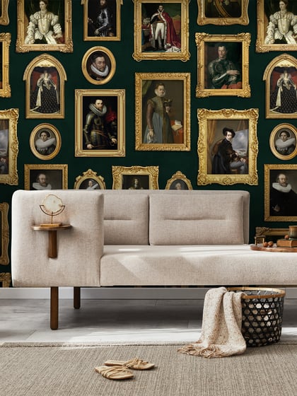 Renaissance Portrait Gallery Wallpaper Mural - Style I