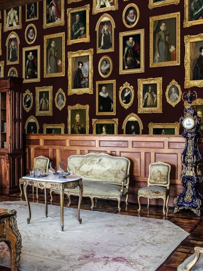 Renaissance Portrait Gallery Wallpaper Mural - Style II