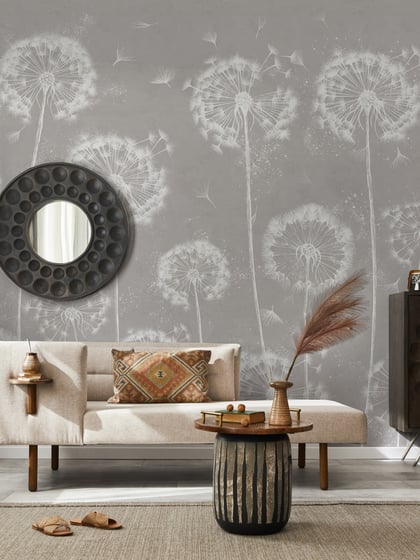 Serene Dandelion Wisps Kids Room Wallpaper - Style I