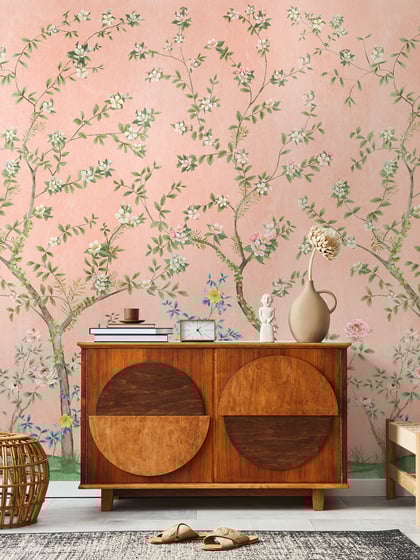 Soothing Forest and Flowers Wallpaper Mural - Style II
