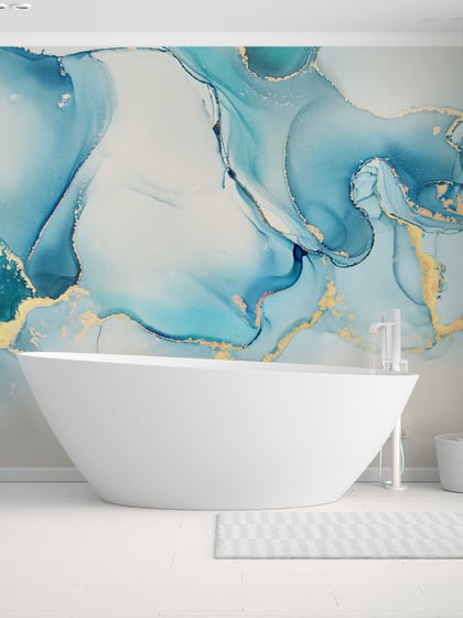 Abstract Luxury Marble Swirls Wallpaper Mural - Style I