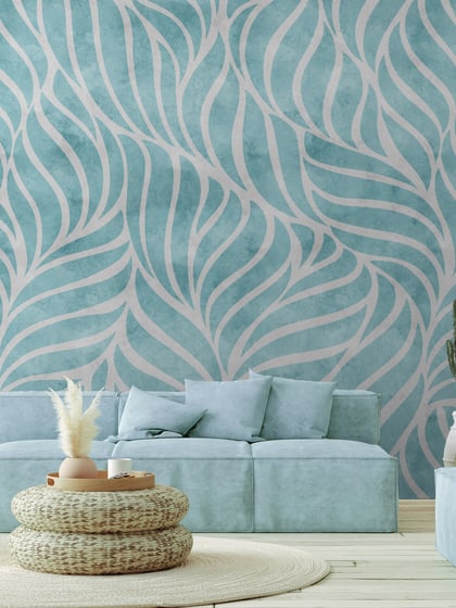 Abstract Wave Patterns Elegant Wallpaper Mural - Style III