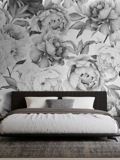 Soft Rose Floral Delicacy Wallpaper Mural - Style II